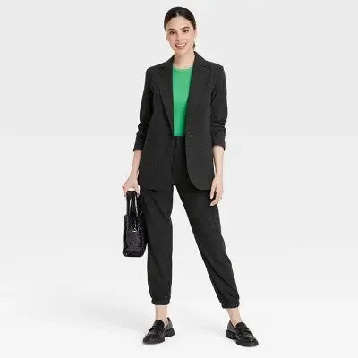 Women's Oversized Fall Blazer A New Day Lightweight Single-Breasted Notched Collar